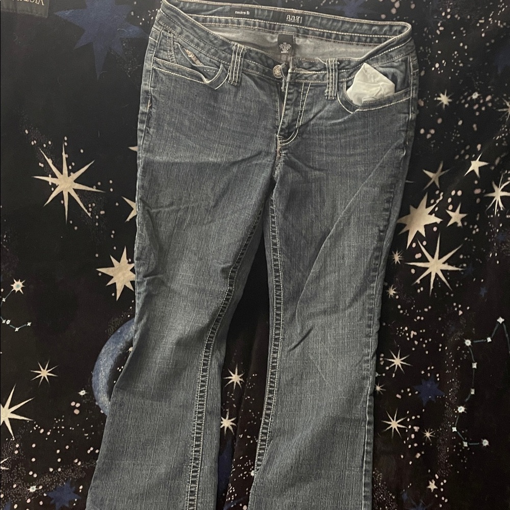 a.n.a Women's Gray Boot Cut Jeans